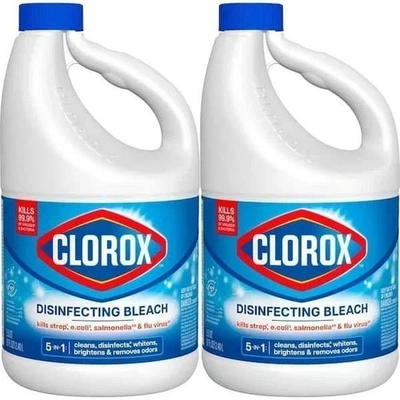 #ad Concentrated Regular Disinfecting Liquid Laundry Bleach 81 fl.oz 2 pack $19.99