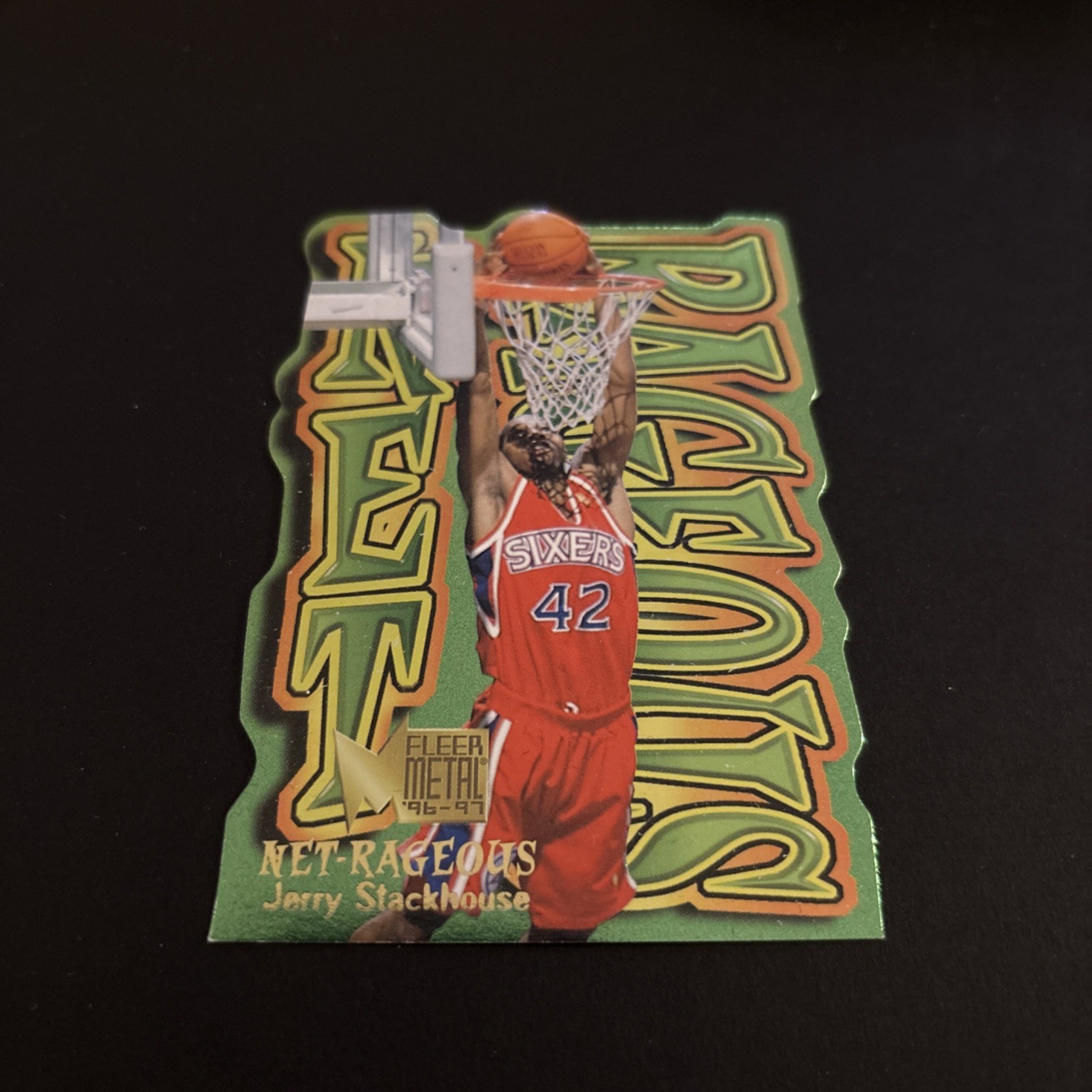 1996-97 Fleer Metal Net-rageous Jerry Stackhouse #9