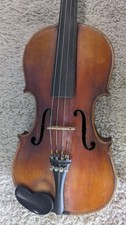 Antique 1883 Dresden Louis Lowendall Violin, with Case, 2 Bows, and Rosin