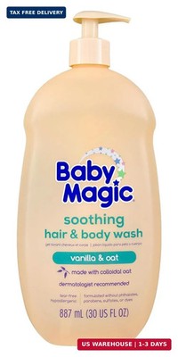 Baby Magic Soothing Hair & Body Wash, Vanilla & Oat, Soothes and Cleanses, Speci
