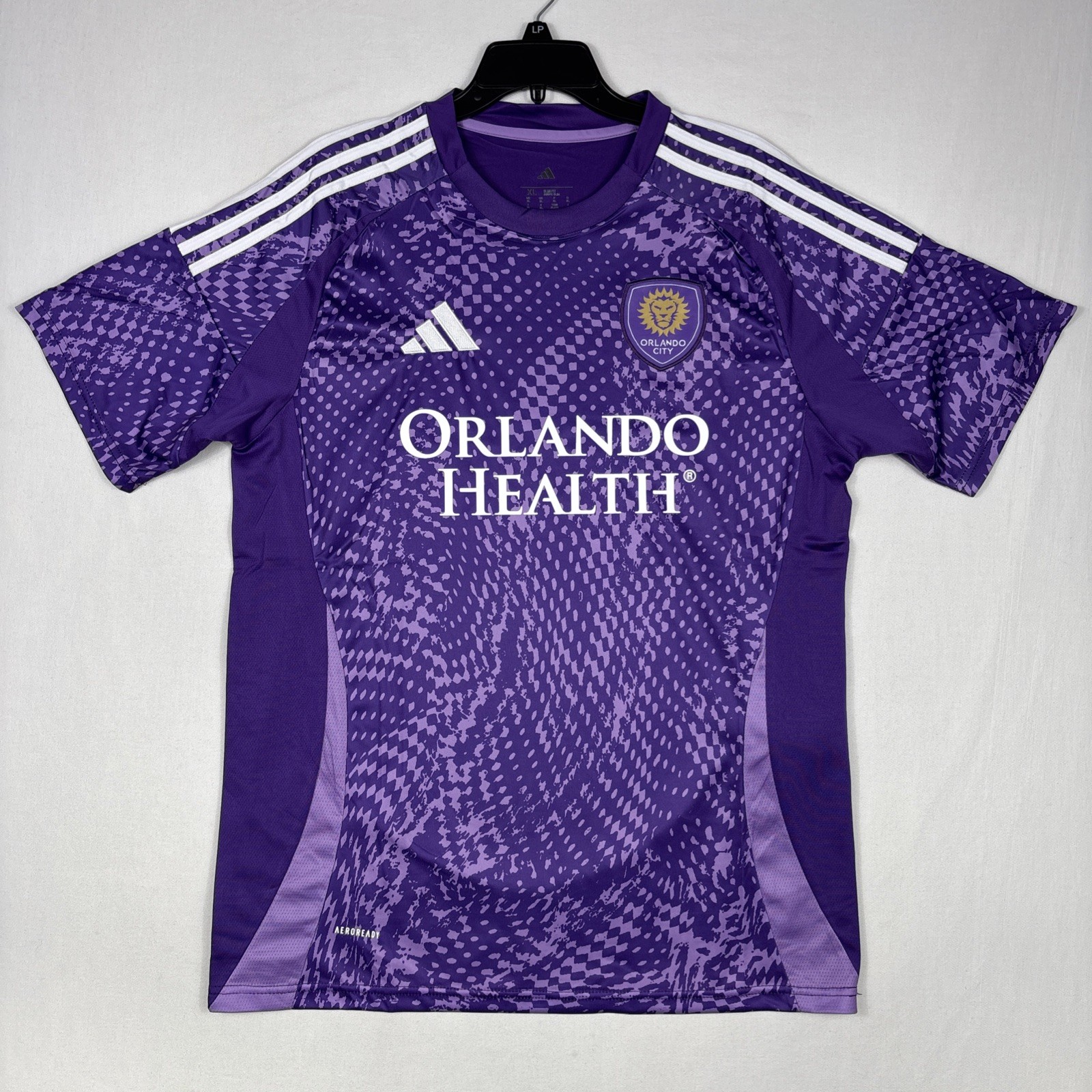 Orlando City Sc Adidas Jersey Men'S Xl Purple Home Mls Soccer Shirt 2024-25