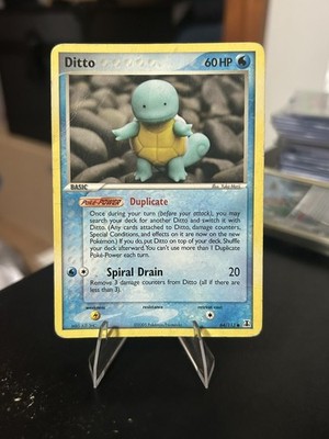 Ditto (Squirtle) 64/113 Pokemon ex Delta Species HP / Damaged 