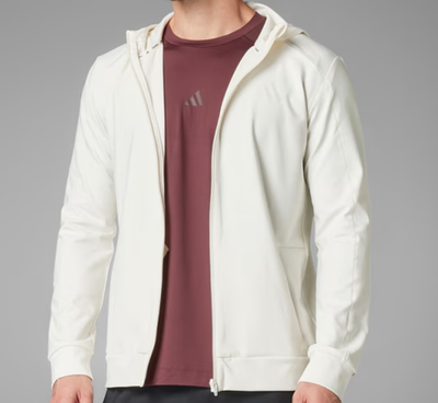 NEW MENS ADIDAS PUREMOTION TRAINING YOGA JACKET HOODIE ~SIZE LARGE