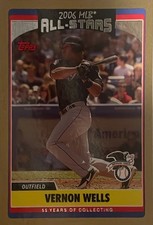 2006 TOPPS UPDATES & HIGHLIGHTS #UH224 VERNON WELLS GOLD. #1263/2006