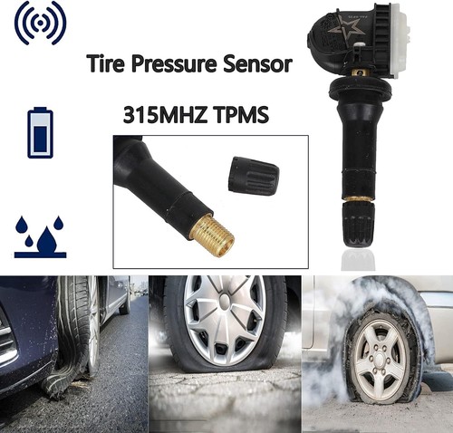 4-Pack GM TPMS Sensors 315MHz, Pre-Programmed Tire Pressure Monitoring System Re - Picture 8 of 8