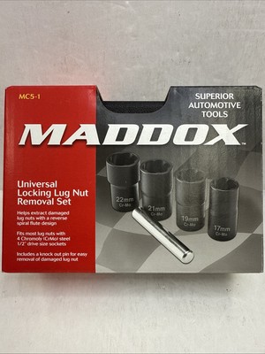 Maddox Universal Locking Lug Nut Removal Set MC5-1 #58535 New! | eBay