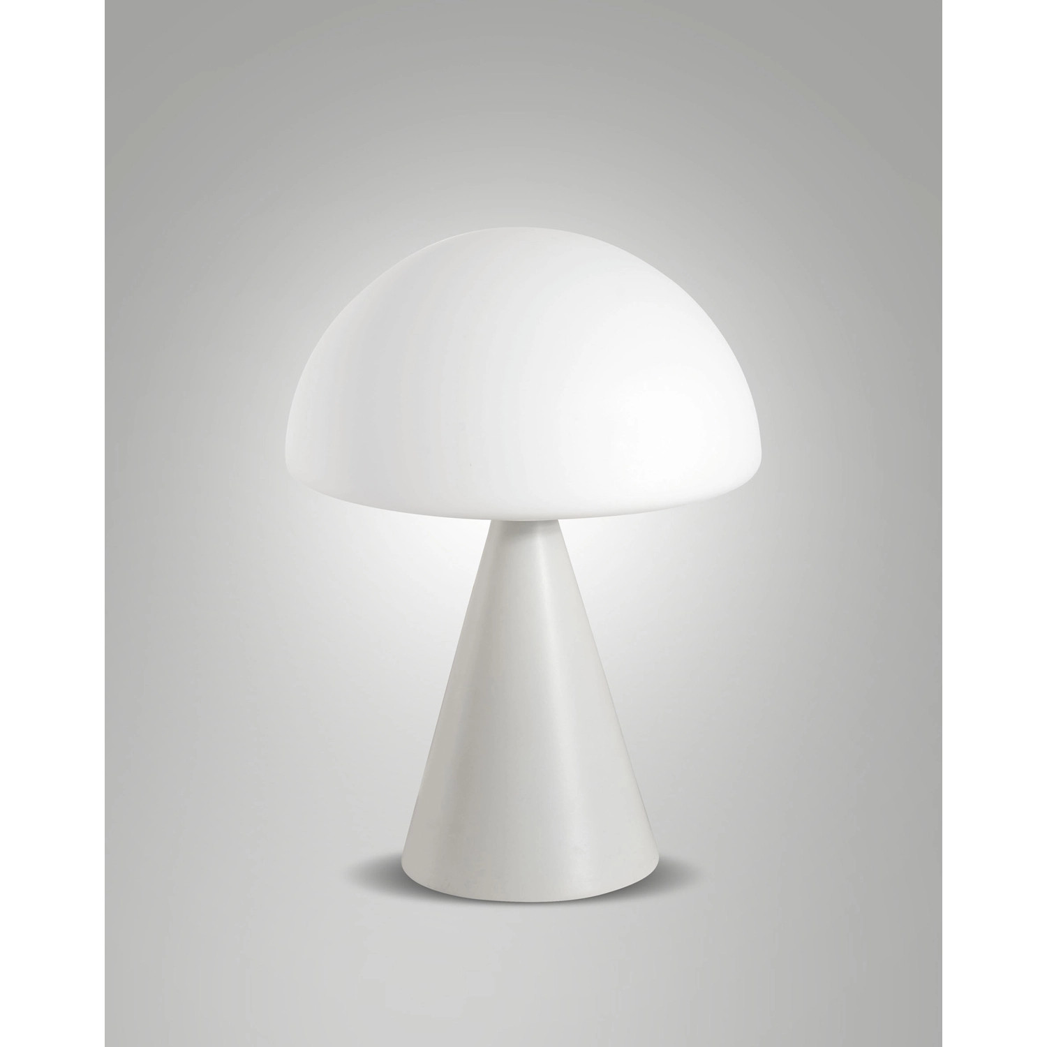 Luce da Tavolo Bianco Collezione BLIP 1 Luce LED Fabas Dimmerabile e Orientabile