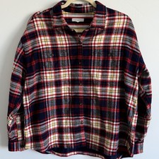 Camisa Manta Outerknown Ropa de Calle Mujeres M Cabina Franela Pesada Cabaña Abuelo