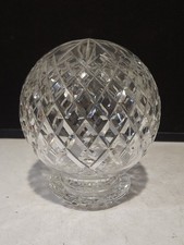 Waterford Crystal Candle Lamp Globe Sphere Ball Candle Holder Base