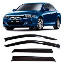 Tape-on Window Visors Rain Guards Fit Honda Accord Vii 2003-2007 Wind Deflectors Tape-on Window Visors Rain Guards Fit Honda Accord Vii 2003-2007 Wind Deflectors