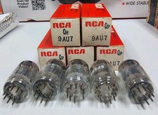 RCA 9AU7 Electric Tube Set Of 5 Untested