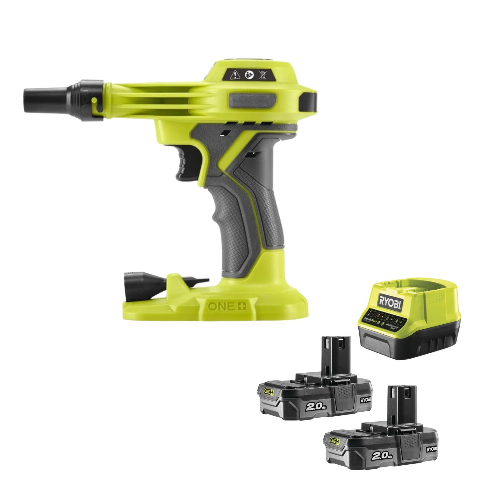 Аккумуляторная батарея Ryobi RVI18-0 Compressore 18V ONE 210 лмин 0034 бар 2x20 Ач 64890₽