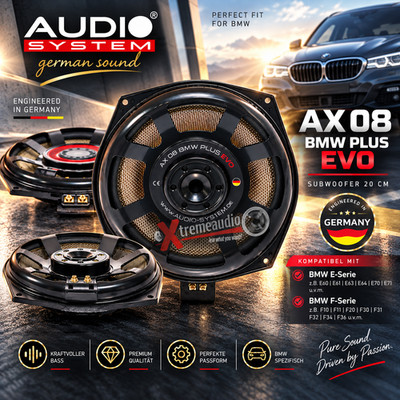 Audio System AX 08 BMW PLUS EVO Subwoofer 20cm BMW E und F BMW - Stückpreis