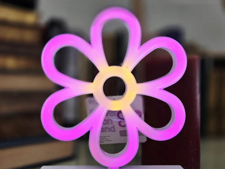 Bytech Flower Neon Stand Battery Operated (AA Included) Neon Light New With Tags - Image 3 of 4