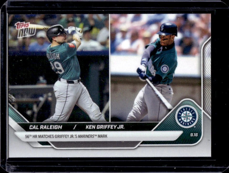 2025 Topps Now Cal Raleigh Ken Griffey Jr. PR16484 #720 Mariners