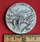 1972 OLYMPIC: National Parks Centennial: .999 Pure Silver Medal, Mint: 34gr.