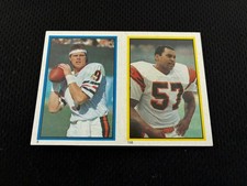 JIM MCMAHON ROOKIE STICKER TOPPS 1984 CHICAGO BEARS MINI FOOTBALL CARD. rookie card picture