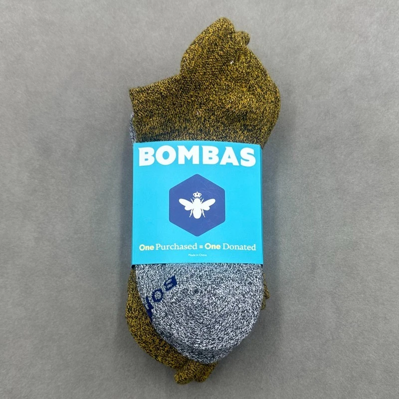 4 pares de calcetines tobilleros BOMBAS para hombre acolchados jaspeados todos los días talla mediana 6-9 dorados Foto 3 de 3