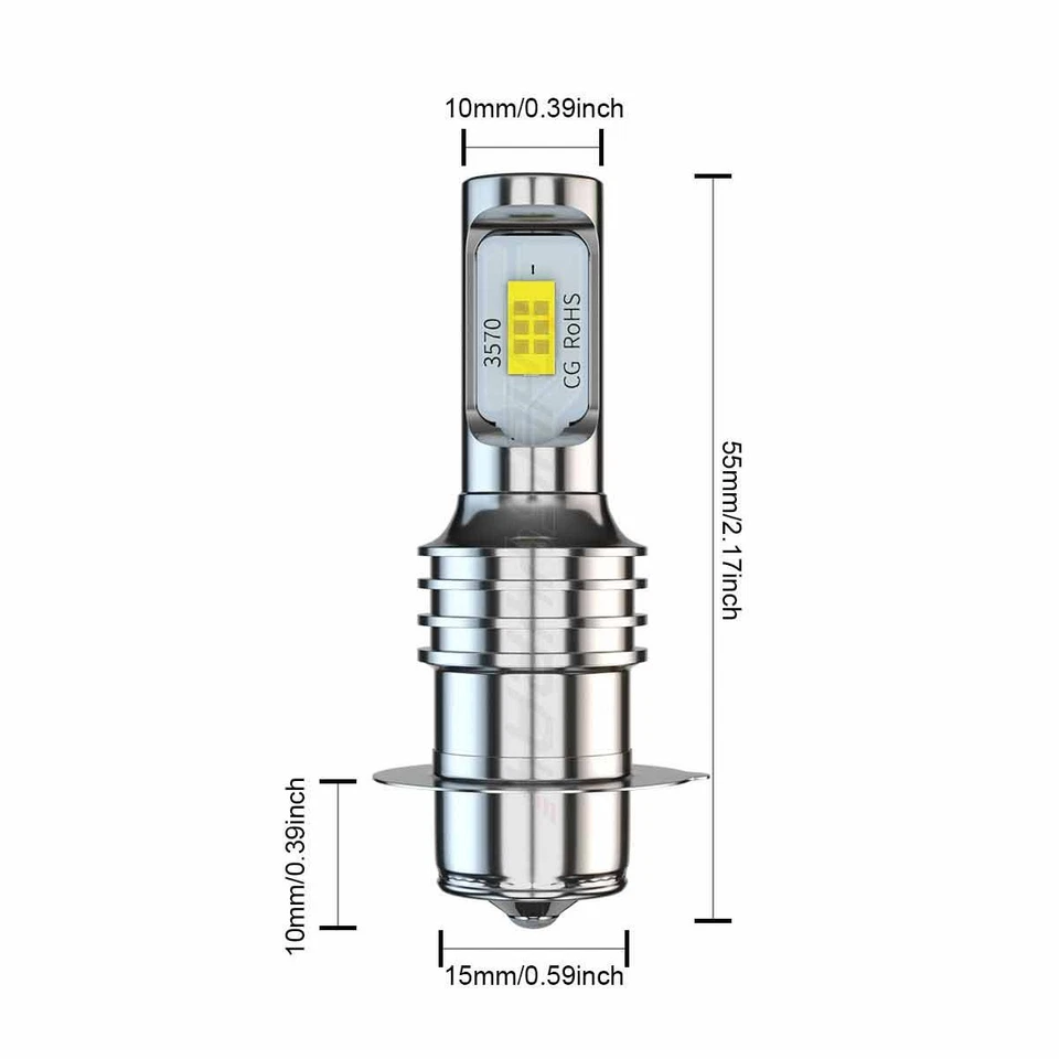 2 Super AC/DC LED light bulb for Honda XR200R XR250 XR400R XR600R XR650R 12v 30w - Image 2 of 4
