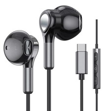 USB C Headphones for Samsung Galaxy S26 S25 S24 S23 C Headphones, Black