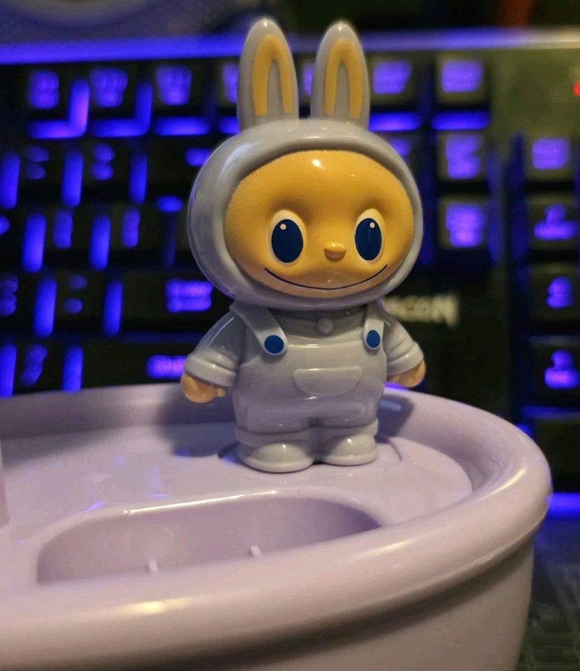 Ventilador portátil de juguete 3 en 1 pequeño VENTILADOR diseño de dibujos animados - PÚRPURA Foto 4 de 4