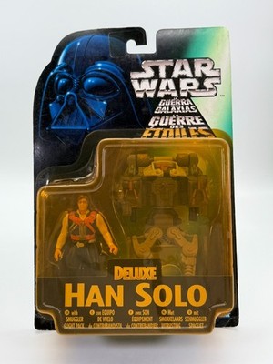 Han Solo Deluxe Star Wars Figur Hasbro Kenner Neu Guter Zustand OVP 1997