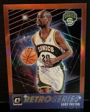 2018-19 Panini Donruss Optic Retro Series Red Prizm SP /99 #20 GARY PAYTON HOF