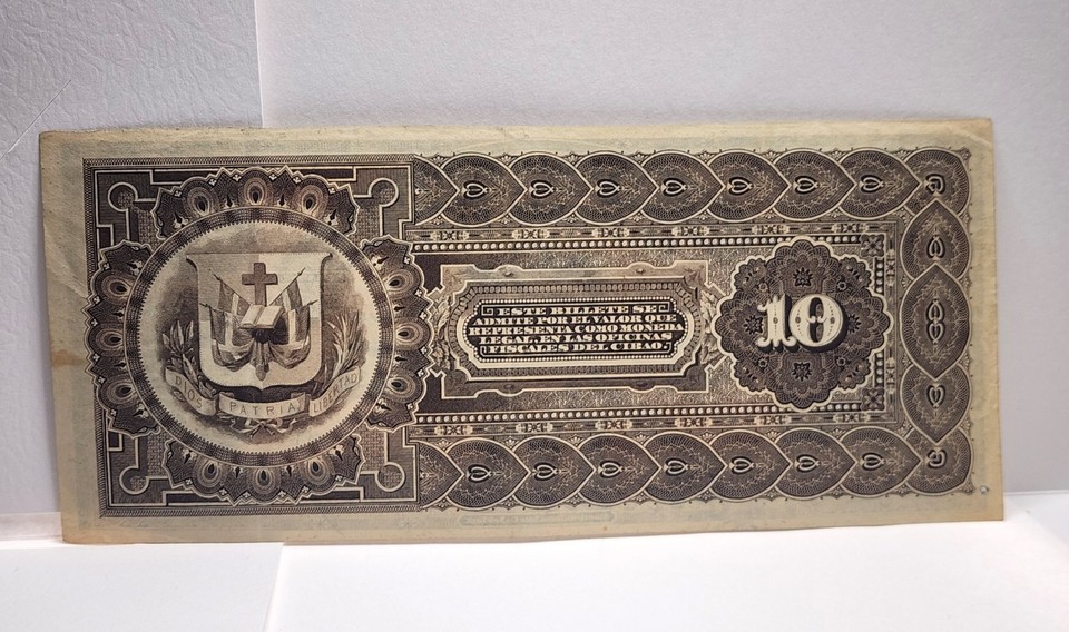 10 Pesos De La Compania De Credito De PUERTO PLATA 188_ Dominican ...