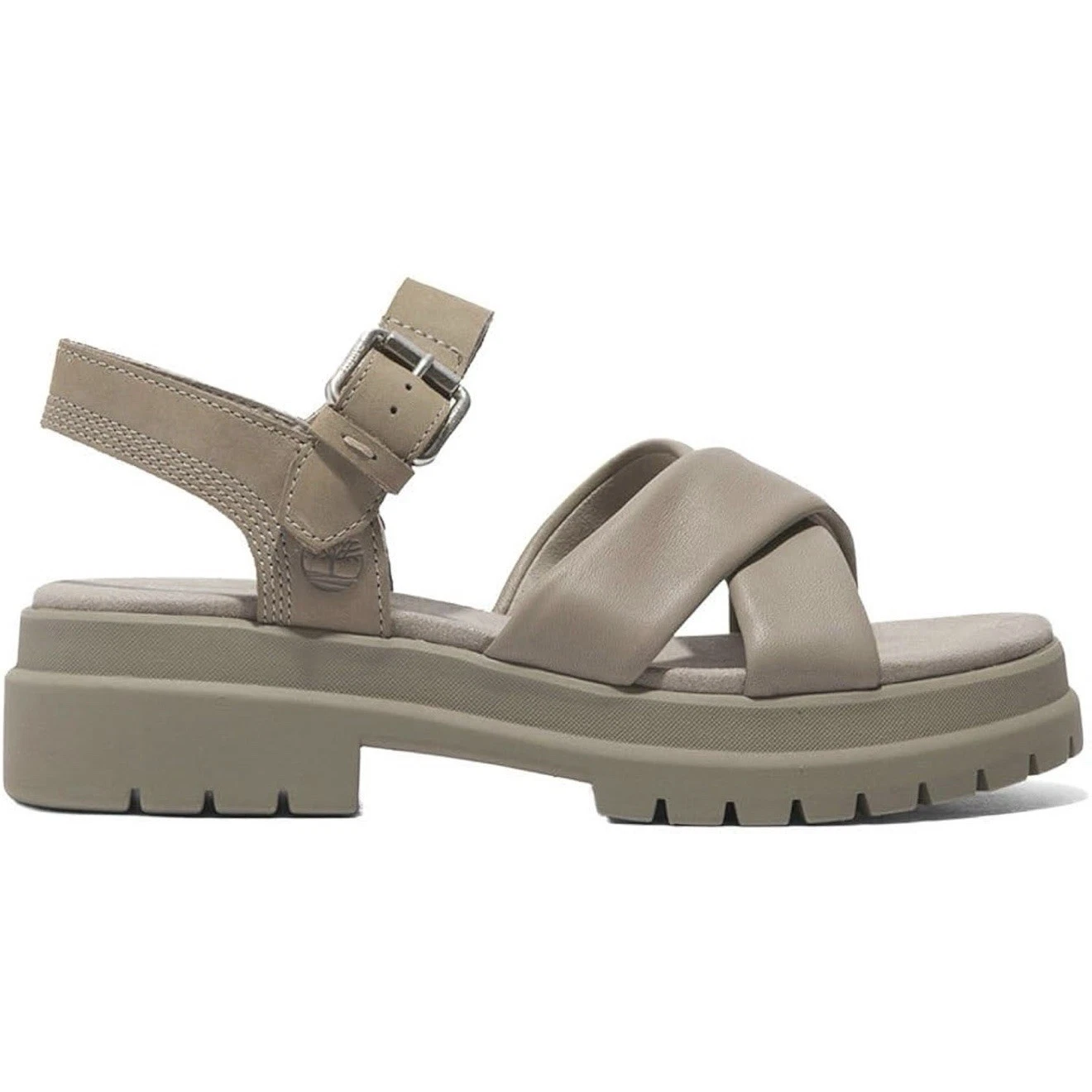 TIMBERLAND SANDALO DONNA LONDON VIBE CINTURINO ALLA CAVIGLIA TALPA CHIARO Taglia 7