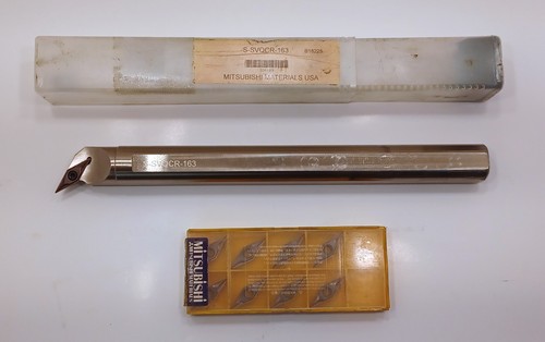 Mitsubishi S-SVQCR-163 S-SVQC Series Boring Bar 8ct VCMT160404-FM VP15TF Inserts