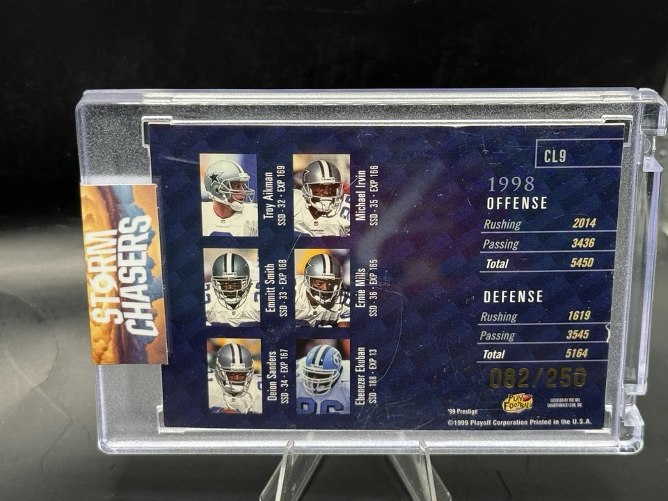 99 Playoff Prestige Authentic Signature Troy Aikman /250 - Image 2 of 2