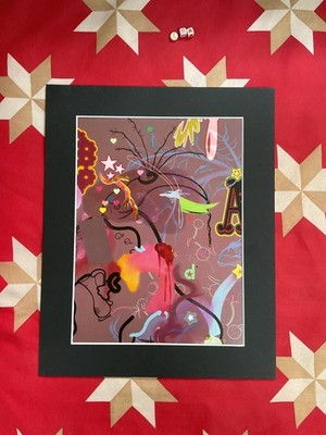 FIONA RAE RA , Royal Academy Art Print , RARE MOUNTED , LEEDS GALLERY STUNNING