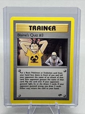 Blaine's Quiz #3 112/132 Gym Challenge Regular Uncommon 2000 NM+