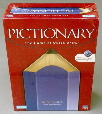 Pictionary Board Game Quick Draw Factory-Sealed New Parker Brothers 2007