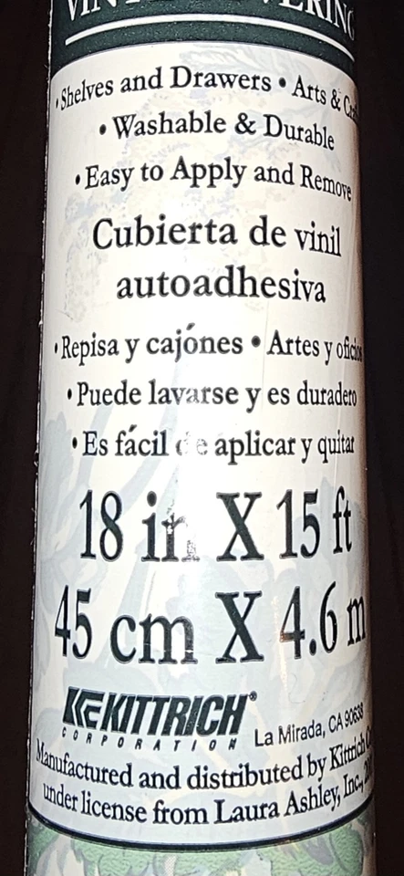 Laura Ashley Josephine Floral Self Adhesive Vinyl Covering Shelves Drawers New - Image 4 of 4