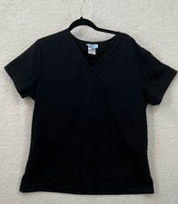 SB Scrubs BLACK SCRUB TOP SIZE Large 3 POCKETS Style 919 BKWM
