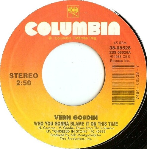 Vern Gosdin I Sure Can Love You; Never My Love Vinyl 45 RPM