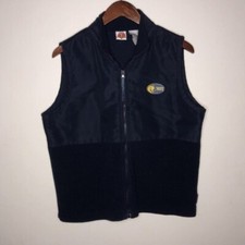 Tweety Bird Warner Bros Looney Tunes fleece Vest navy blue Sz Large VTG