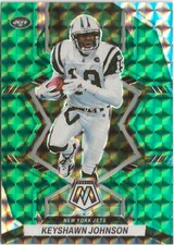 2022 Panini Mosaic Keyshawn Johnson Green Prizm SP New York Jets