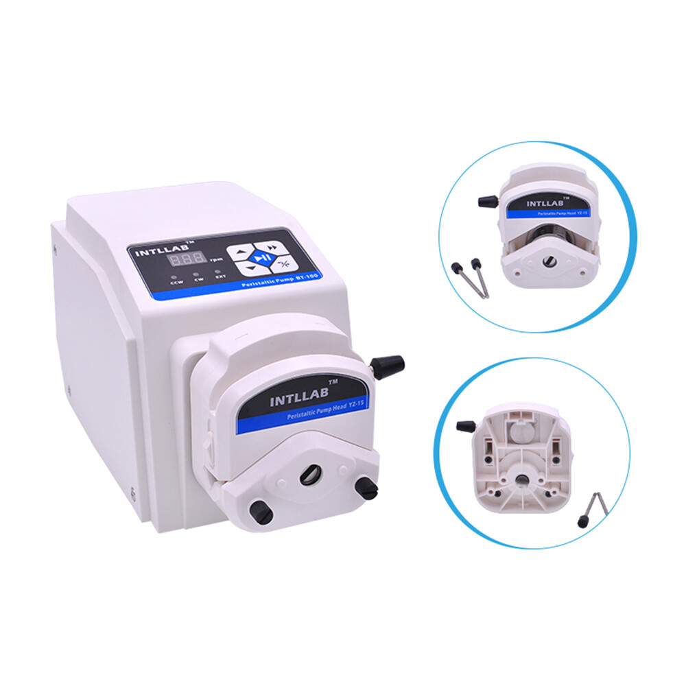 Variable Speed Peristaltic Pump With YZ15 Head - Flow Rate 0.07-380 ML/min, 0.1-100 RPM, Includes 13.1ft Tubing