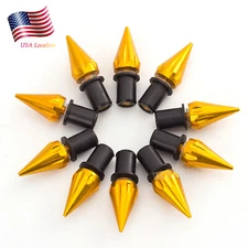 10 PCS CNC Gold Windscreen Windshield SPIKE Bolts Kits Wind Screen Bolts Screws