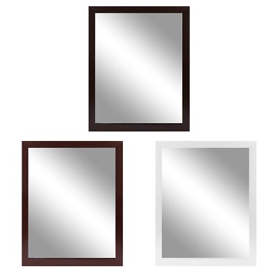 16''x12'' Rectangular Wall Mount Mirror Bathroom Bedroom Make up Mirror with Frame