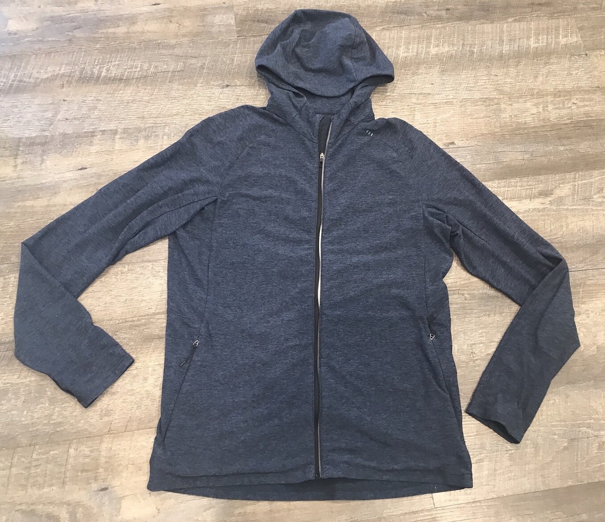LULULEMON Men's Surge Warm Full Zip Hoody Heathered Blue