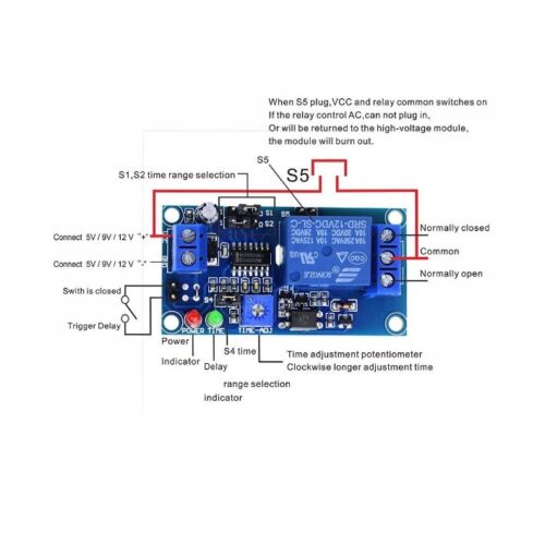 DC 12V Delay Relay Delay Turn on/Delay Turn off Timer Switch Module New - Picture 3 of 4