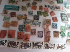 300+ Stamp Collection UK Canada India Belgium Germany USA etc 1940s - 60s etc