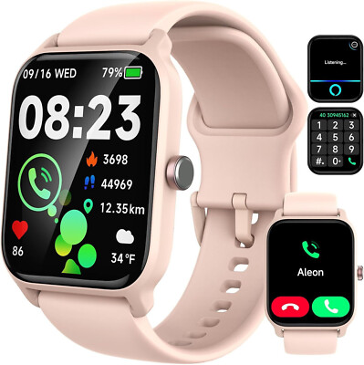 Smartwatch Damen Frauen mit Telefonfunktion Armbanduhr für iPhone Samsung Huawei