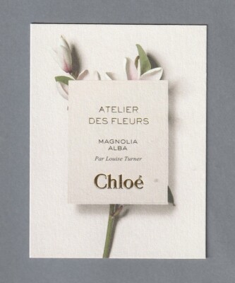 Werbekarte - Atelier des Fleurs Magnolia Alba de Chloé