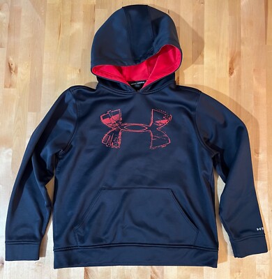 UNDER ARMOUR STORM Boys Youth YLG Black Hoodie
