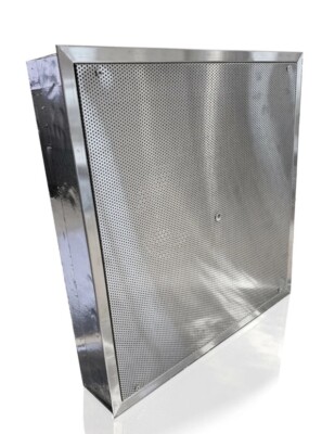 Stainless Steel Perforated Ceiling Diffuser (12'' Round Supply Collar)