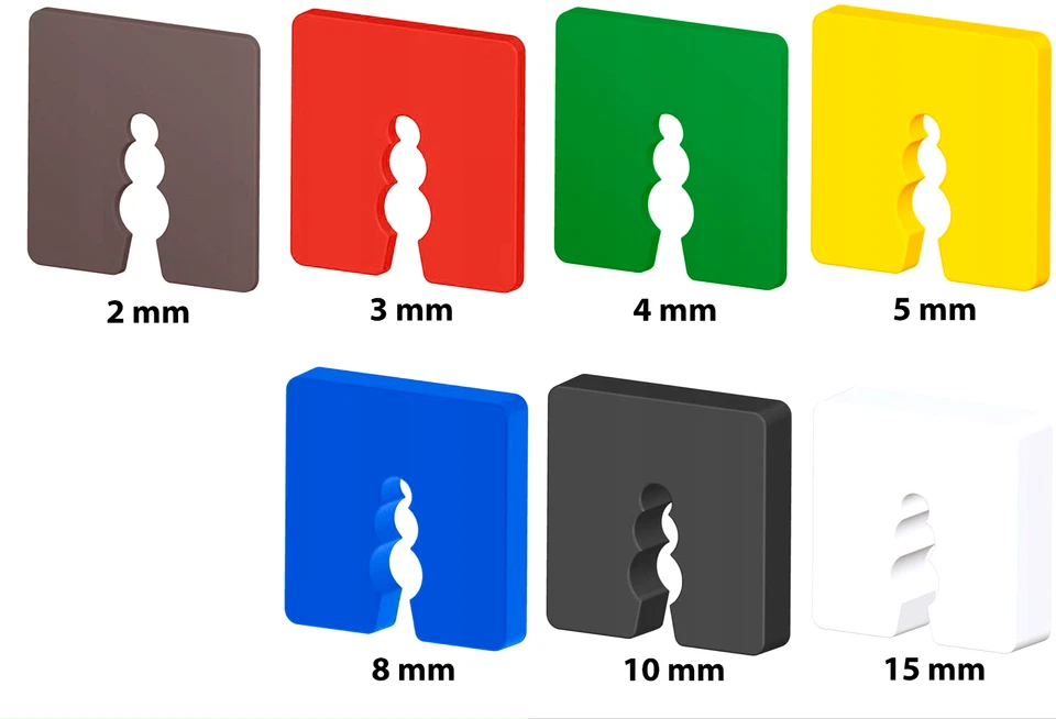 KLIMAS Distanzklötze Unterleger Distanzstücke Kunststoff Abstandhalter Trageklötze